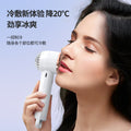 New outdoor handheld cooling fan - home desktop stand, small portable hiking buckle, customizable outdoor fan
