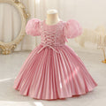 Ready-to-ship toddler lace-up princess dress - perfect for baby girl's first birthday!