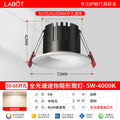 Frameless downlight 5w-white-natural light 4000k full spectrum 98 color rendering