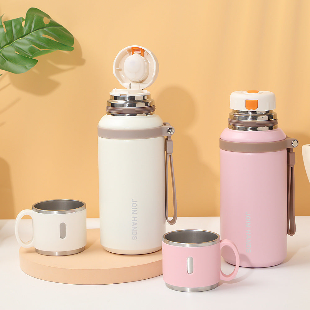 High-style insulated tumbler for women, 304 stainless steel trendy portable water bottle for men, tea infuser cup - wholesale & customization available