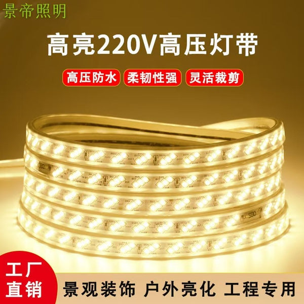 高亮2835户外防水灯带景区树木亮化灯带民宿家用客厅装饰氛围灯带