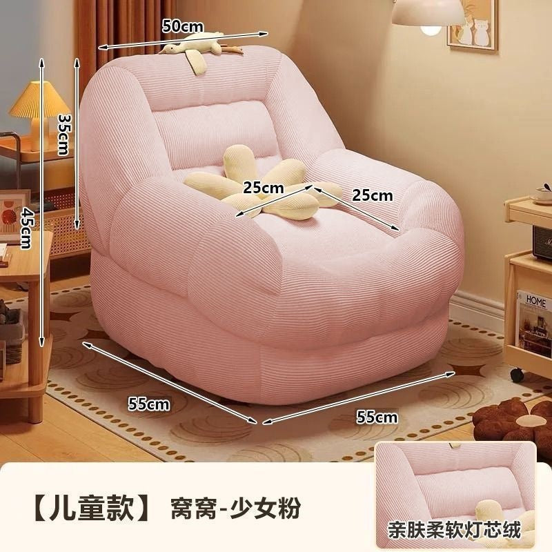 Tatami lazy sofa small apartment single sofa living room balcony bedroom casual sofa chair lazy sofa chair