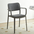Scandinaviancasual soft-packed fabric dining chair back chair desk computer stool for home modern casual stackable chair