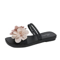 Color block retro floral fairy style women's sandals - summer new comfortable thong sandals for vacation