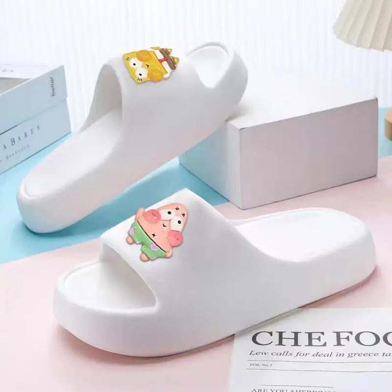 2026 new women's summer slippers - cloud-like comfort, soft sole, casual home wear, thick-soled one-strap slides for bathroom use