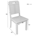 Solid wood chair durable chair dining chair for home rental house casualmahjong stool hotel black and white restaurant dining table and chairs