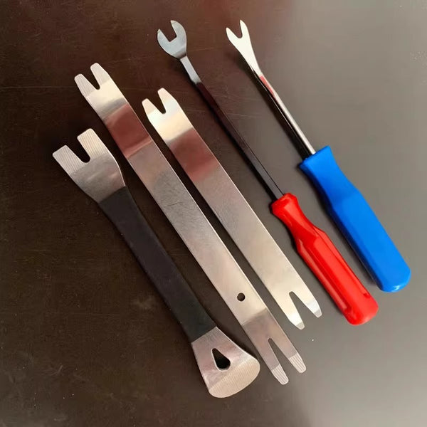 Car audio modified rocker door panel center console rearview mirror removal tool stainless steel skid plate dismantling artifact