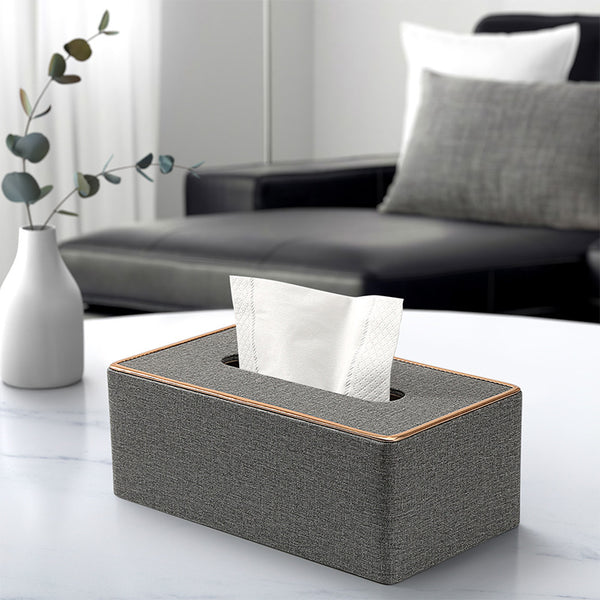 Tissue box Living room light luxury premium coffee table desktop leather paper box Hotel restaurant high value special paper box