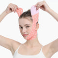 V303 pink sculpting v-face double chin lifting firming face sculpting beauty mask sleep face sculpting women's v-face mask