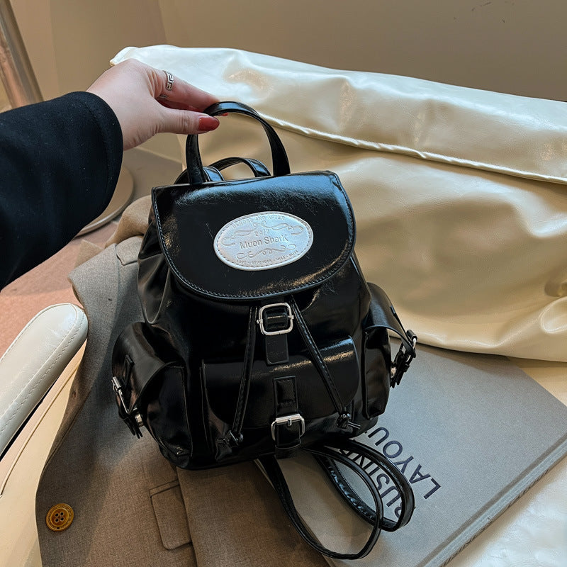 Cross-border Korean version backpack women's 2025 new fashion college style backpack versatile large-capacity casual backpack