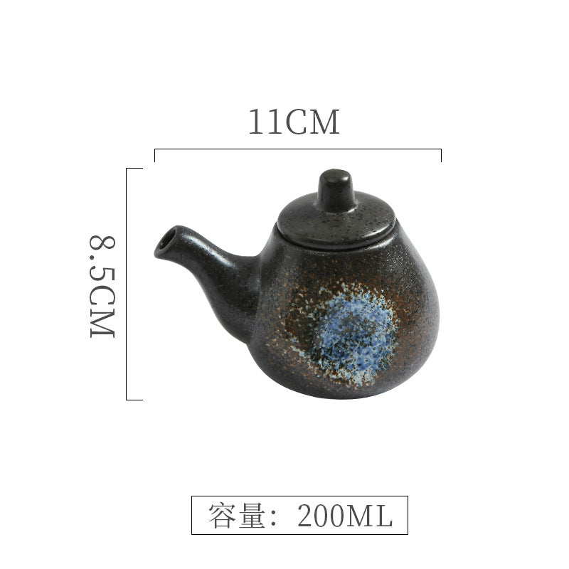 Vintage chic, high-style kitchenware: japanese ceramic soy sauce dispenser, vinegar dispenser, oil dispenser for home, restaurant, and hotel use