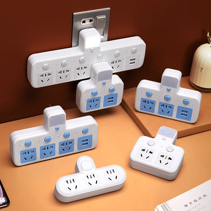 Multi-function usb converter socket panel multi-outlet power strip extension cord dormitory student power strip home use