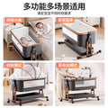 Baby crib mobile baby bed multifunctional patchwork large bed cradle newborn foldable portable for home