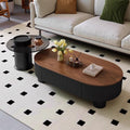 New arrival living room chinoiserie oval italian medieval style slate coffee table accessible luxuryfor home modern casual office table