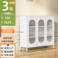Kitchen and dining room storage cabinet, cream fresh style storage iron cabinet, casual sun panel door, living room tea and sideboard