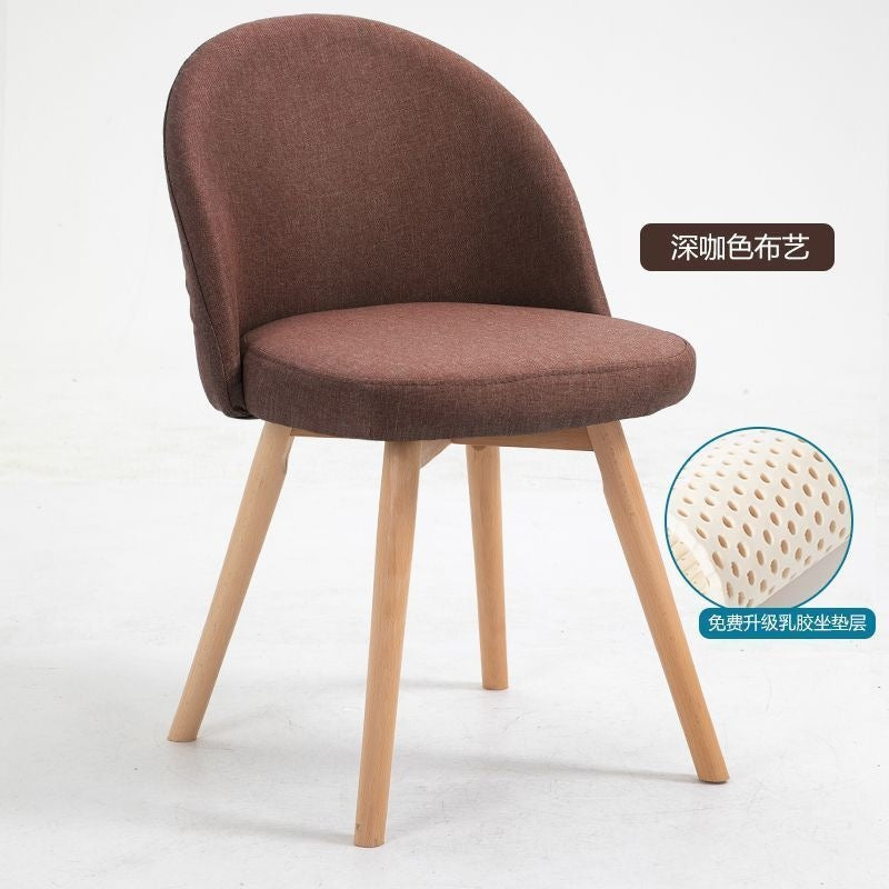 Computer chair for homesolid wood dining chair casualsittingplaid study desk stool girl bedroom makeup chair designer