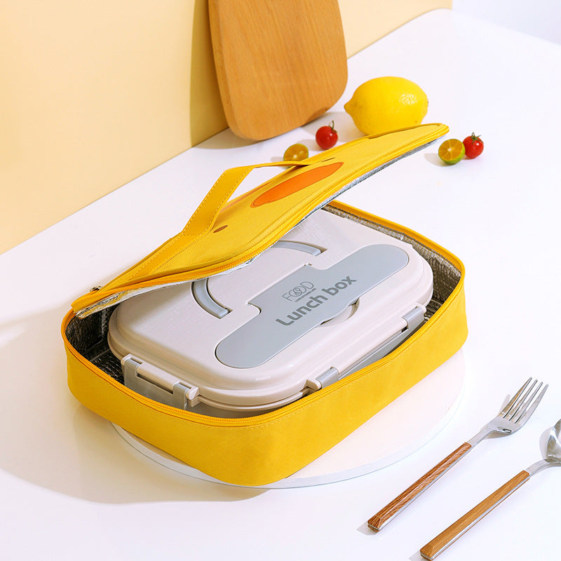 Beilian Cartoon Hand Carry Bento Bag Packing with Rice Student Lunch Box Bag Oxford Cloth Insulation Portable Lunch Bag Wholesale