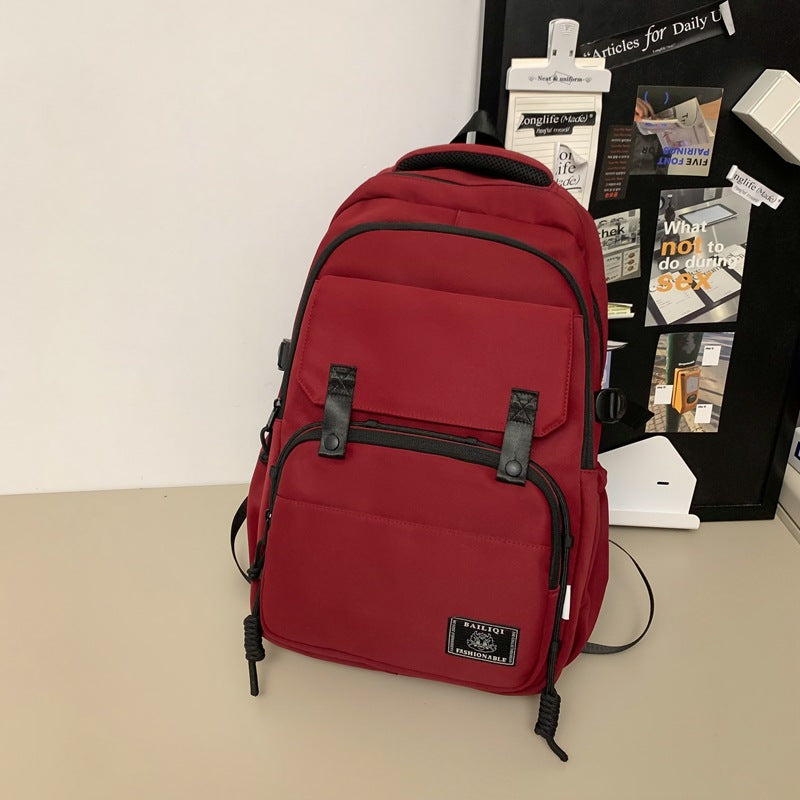 New backpack for college and high school students - large capacity, wear-resistant, dirt-resistant, outdoor backpack - wholesale, minimalist style