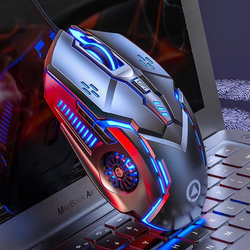 Silver sculpt g5 wired mouse - illuminated gaming, esports, mechanical, silent, computer accessories - cross-border private label, amazon wholesale