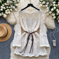 Korean style age-defying hollow-out wave pattern knit sweater - women's autumn chic, slimming, versatile, and trendy sweater