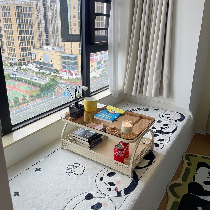 Japanese style bay window table bedroom for home tatami glass small coffee table popular cream style bed study small low table