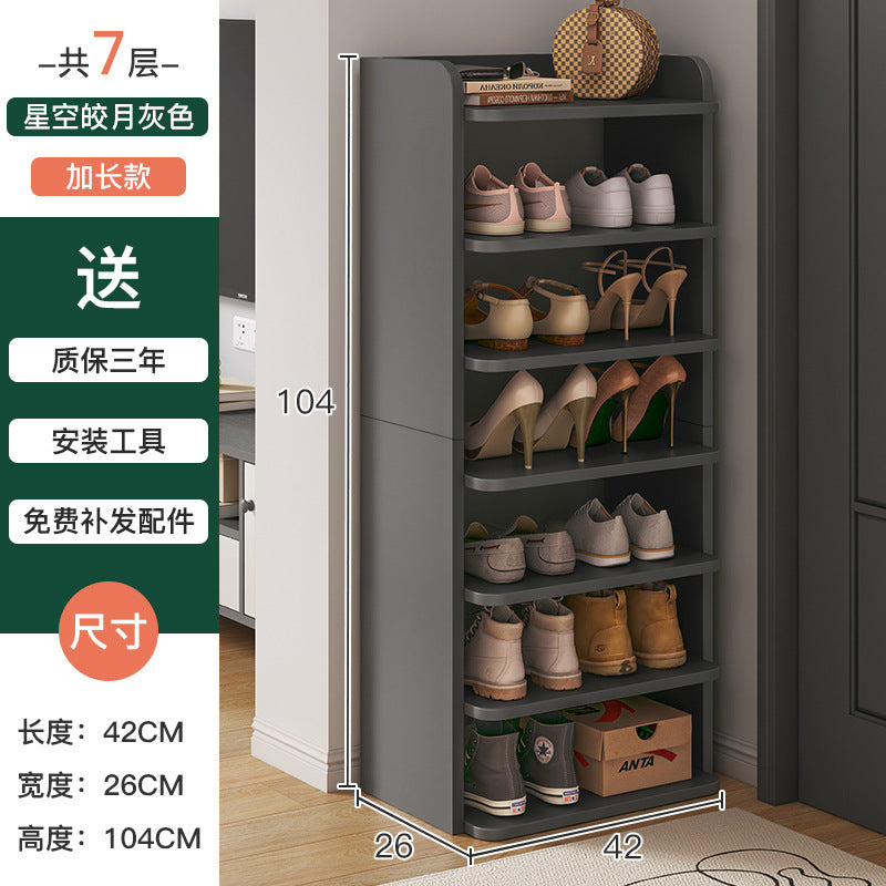 Shoe rack home door multi-layer small narrow simple storage artifact space saving 2025 new storage shoe cabinet