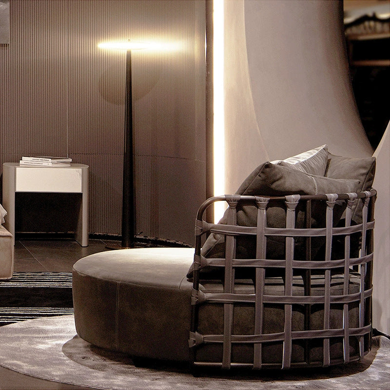 Italian minimalist sofa chair, living room bedroom designer wabi-sabi style leisure chair, single person beanbag chair