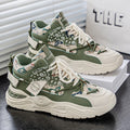 Men's shoes 2025 new spring collection: youth casual running sneakers, student platform shoes, non-slip dad shoes, trendy footwear for men