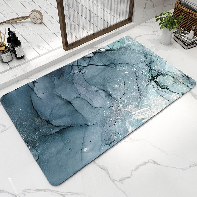 Soft diatom mud bathroom absorbent floor mat non-slip quick-drying foot mat toilet toilet door mat toilet carpet