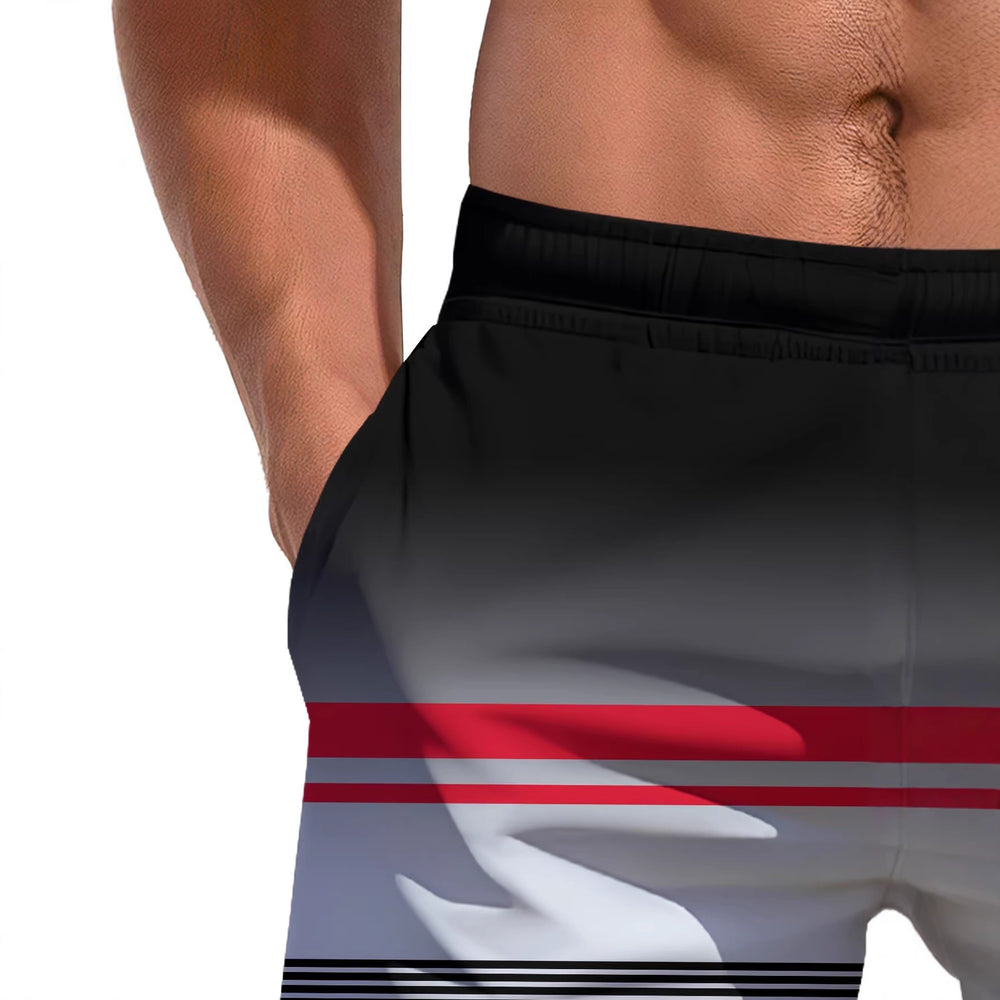 trending men's swim trunks, quick-dry swim shorts, casual athletic beach shorts, new european and american styles