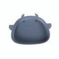 Amazon cartoon silicone plate kids food bowl suction bowl baby feeding utensils baby food suction plate drop-proof