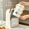 Insulated lunch box 304 stainless steel office workers can be heated in microwave lunch box students kids meal hot pot bowl