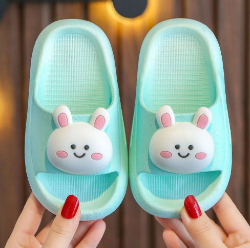 2024new arrival children's shoes summer boys and girls stepping on shit feeling kids slippers summercute rabbit baby outwear space