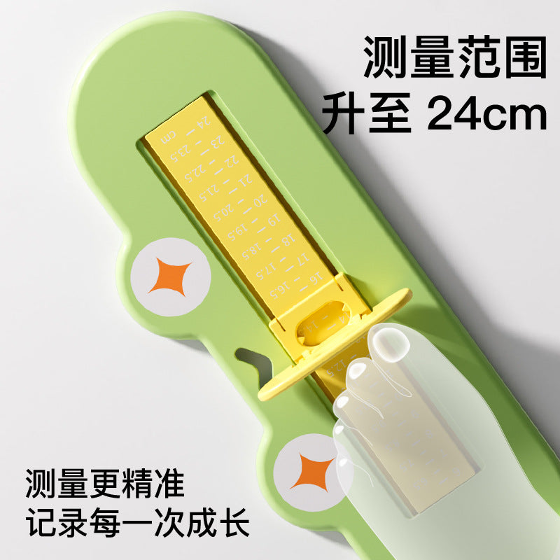 Kids' cartoon foot measuring device - baby foot length & shoe insole length measuring tool - home use infant shoe buying aid - foot measuring ruler wholesale