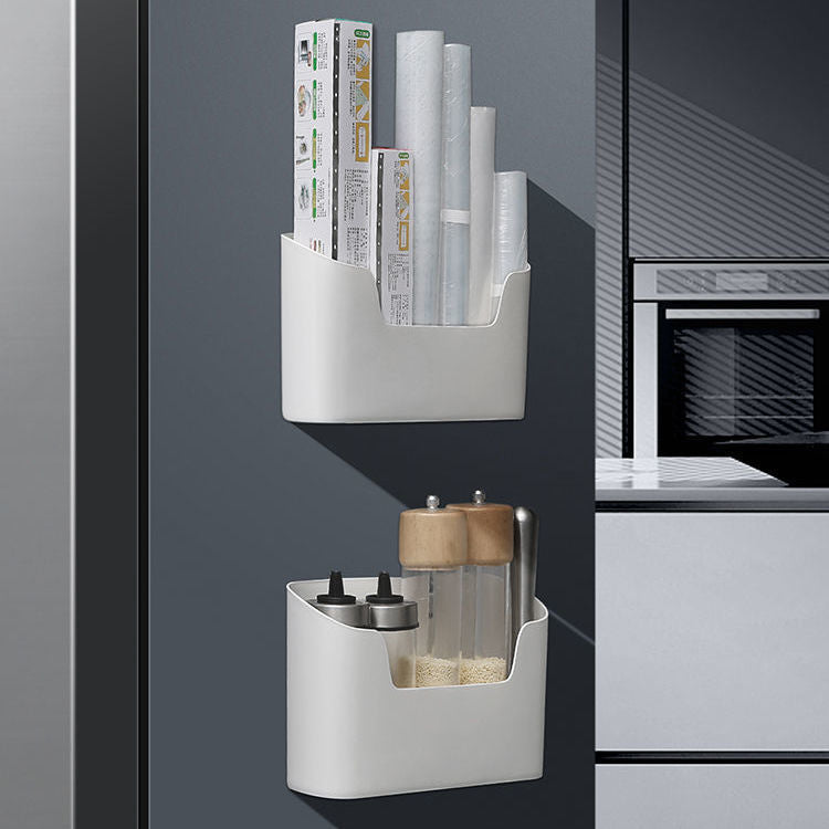 Wall-mounted storage box rack, refrigerator side door organizer, kitchen, bathroom, cabinet, vanity cabinet door, toiletries storage rack