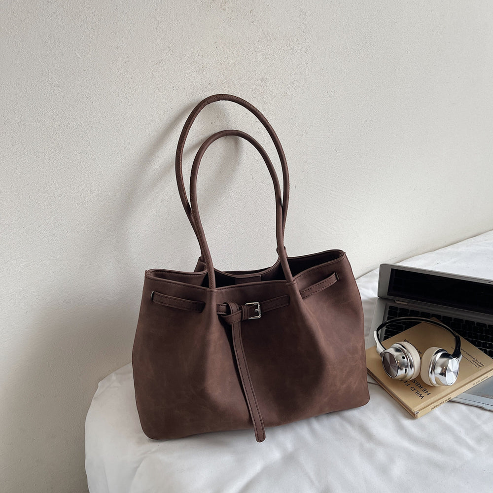 Vintage chic underarm bag with adorable puppy charm - new large capacity tote, premium lightweight luxury shoulder bag