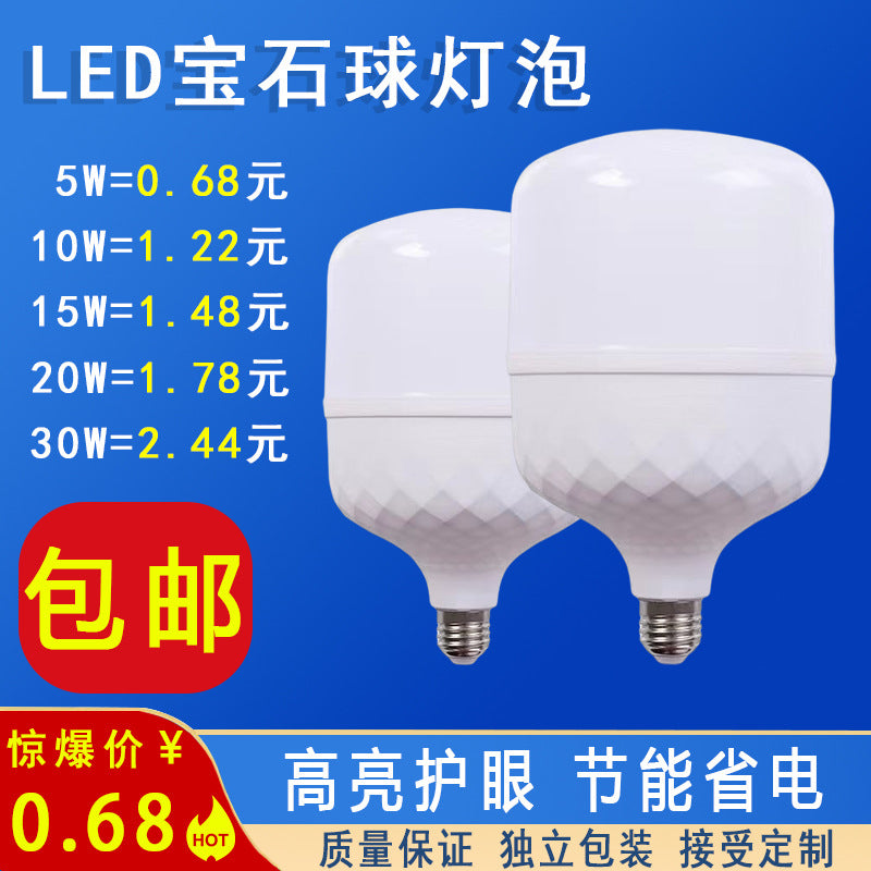 Bulb led gemstone, constant current E27 screw bright home indoor night market, manufacturer bulb lighting wholesale