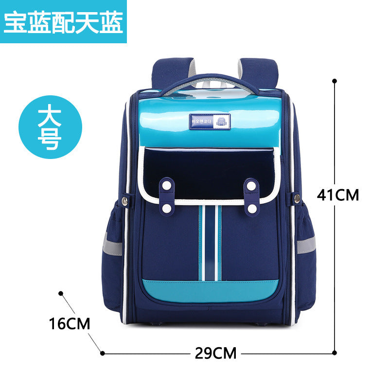 New children's schoolbag 123456th grade men and women to reduce the burden of spine care primary school schoolbag backpack