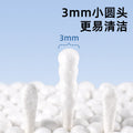 Baby disposable double-ended cotton swabs for ear cleaning, newborn pure cotton ear picks, infant and child cotton buds with storage box