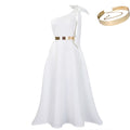 C8613exportfashion summer new arrivalelegantfashion oblique shoulder bow banquet dress long skirt african dress