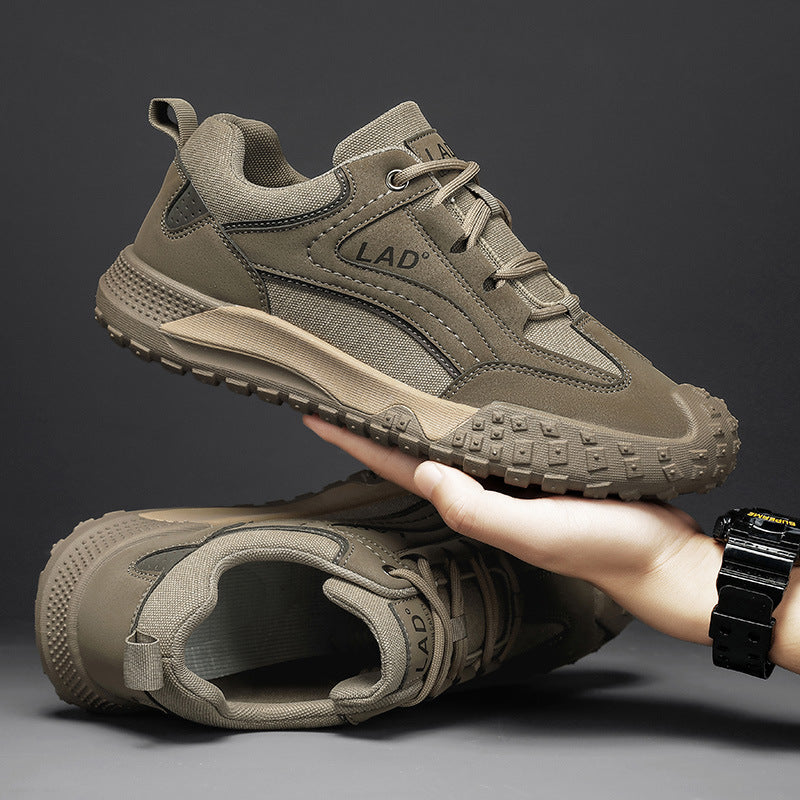 Spring casual shoes men's fashion work shoes breathable sneakers hiking trendy men's shoes sports outdoor construction site