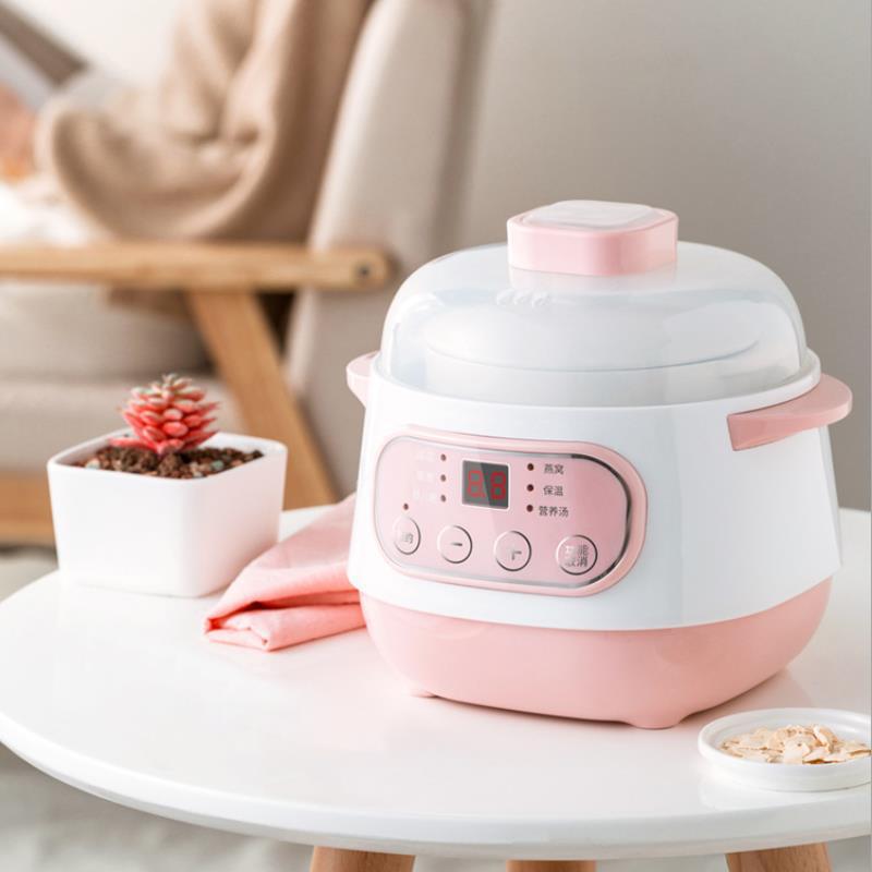 110v-240v cross-border export trade health pot electric stew pot porridge bird's nest soup ceramic waterproof electric stew pot
