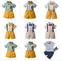 Boys' formal suit set: summer shirt and overalls. boys' performance costume - direct from the manufacturer, dropshipping available