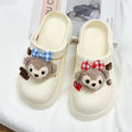 2026 new women's fall/winter fashion platform birkenstock-style casual half-slippers, stylish, versatile, durable, closed-toe slippers - wholesale