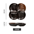 Japanese retro dessert plate - stylish & practical for home use - perfect for single servings, breakfast, snacks, and desserts