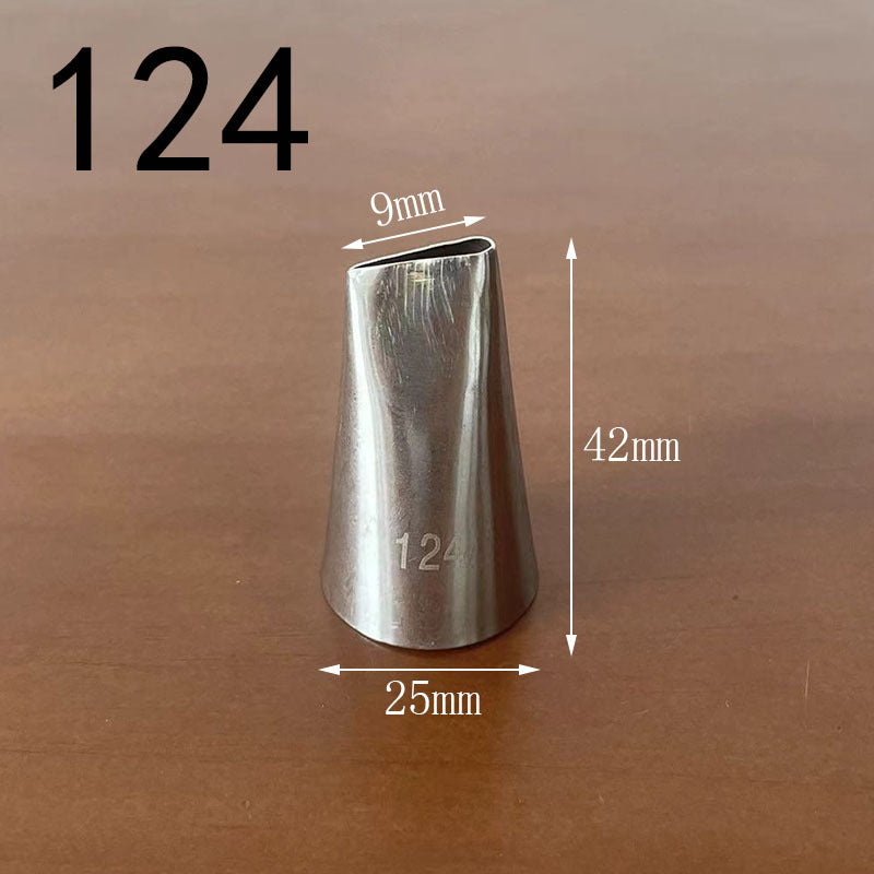 Medium decorating nozzle 1m#2d# seamless 304 stainless steel cream cake baking decorating tool in stock wholesale