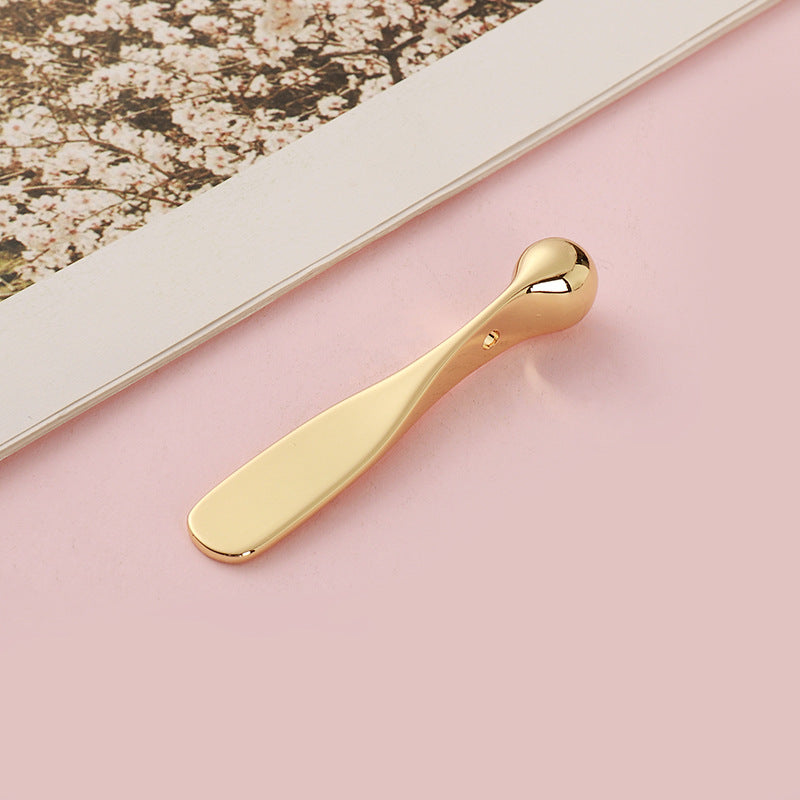 Metal eye cream stick, spoon, facial cream spoon, gun color eye cream massage stick, application stick, all-in-one molded eye massage stick