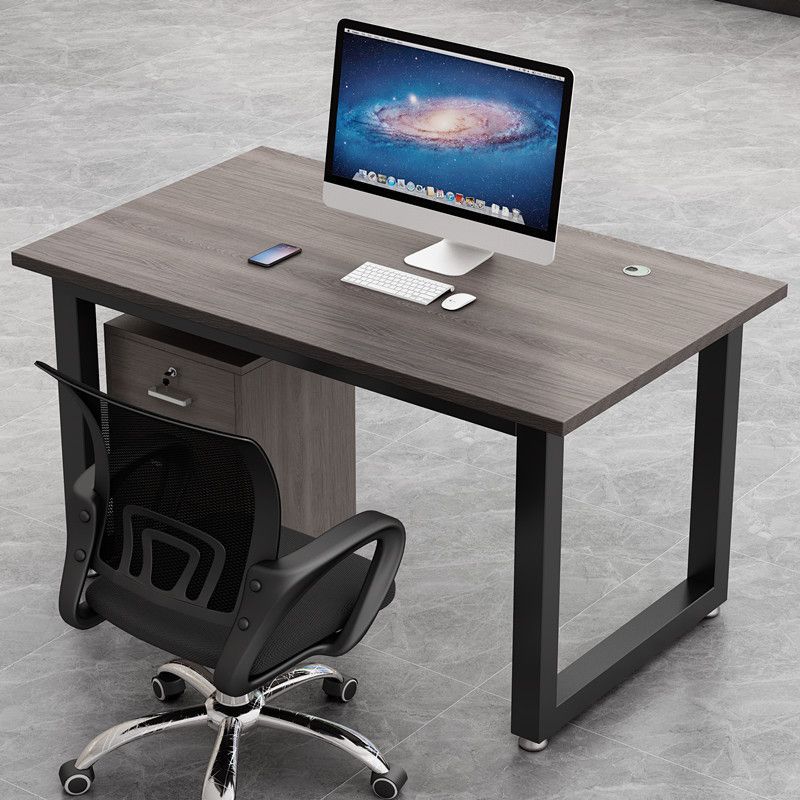 Minimalist 2/4/6 person partitioned workstation - employee computer desk and chair combo - office desk for staff