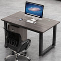 Minimalist 2/4/6 person partitioned workstation - employee computer desk and chair combo - office desk for staff