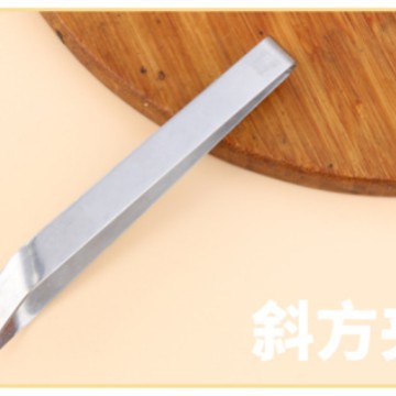 Multifunctional stainless steel hair remover thickened oblique flat mouth for home kitchen tool fish bone pig hair clip food clip